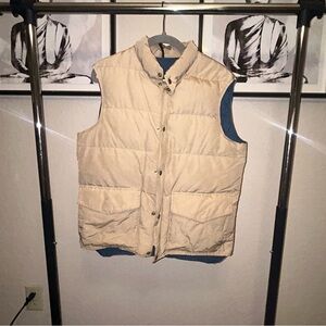 Woolrich Vintage 80’s 90’s Zip Snap Up Down Puffer Vest Cabincore Gorpcore L`